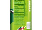 Nutrition facts mt dew